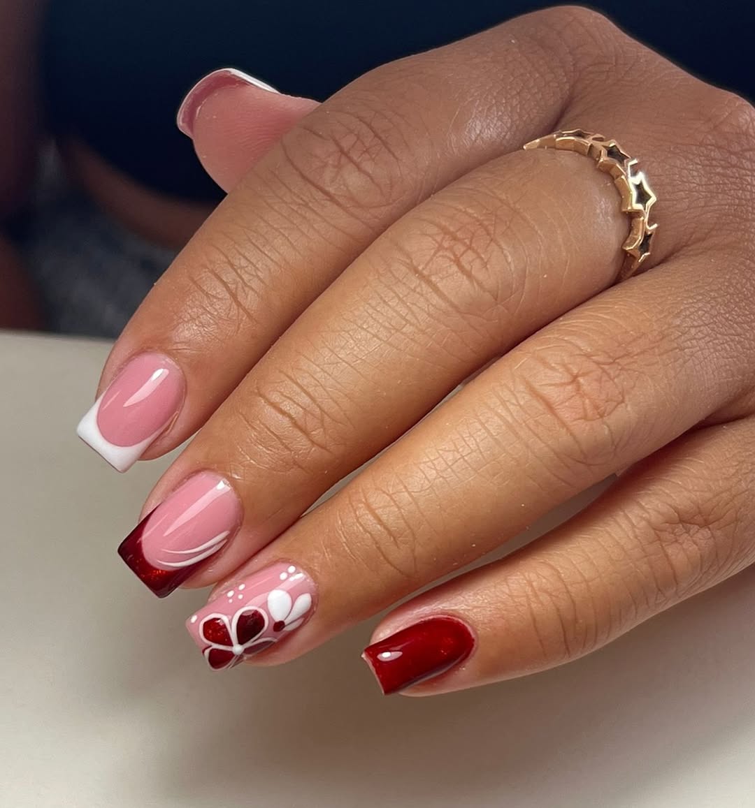 French rojo corazón